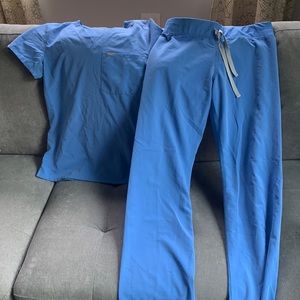 Figs XS scrubs Ceil Blue Set